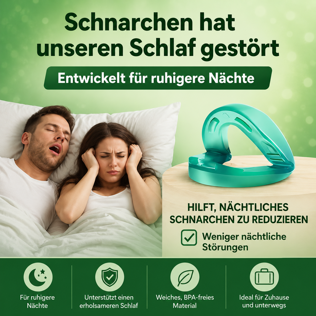 Sleepora™ Schnarchschutz-Mundstück